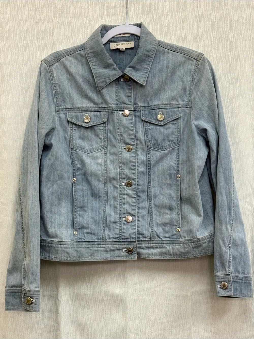 Jones New York Light Wash Denim Jacket
